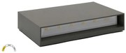 Απλίκα Φωτιστικό Τοίχου LED 12W Up-Down ΙΡ65 3CCT Lumen 9-91268 Γκρι