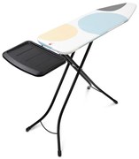 Σιδερώστρα Brabantia B 1003358, 124x38 cm, 7 θέσεις ρύθμισης, υποδοχή γεννήτριας ατμού, PerfectFlow, Λευκό/Γκρι