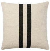 Κάλυμμα Μαξιλαριού Sigrun - Μαύρο Μπεζ 75% Βαμβάκι 25% Λινό W50 x L50 cm Broste Copenhagen