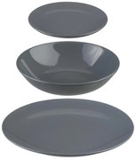 Σετ Πιάτα 18τμχ S-D Colorama Grey 154520C