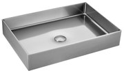 KARAG  SATURN Νιπτήρας επικαθήμενος ανοξείδωτος SATURN Brushed Steel BB9812-BS KARAG 55x38x10cm KARAG-5206836666297