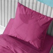 Μαξιλαροθήκη Solid 499 Fuchsia DimCol 50Χ70 50x70cm 100% Βαμβάκι