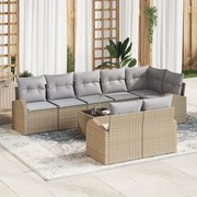 vidaXL Σετ Καναπέδων Κήπου 9 pcs Μπεζ 55 x 55 x 37 εκ