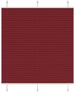 vidaXL Πλισέ περσίδα Μπορντό κόκκινο 115x150 cm Πλάτος υφάσματος