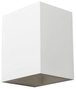 Φωτιστικό Τοίχου Γύψινο G85231W 1XG9 10x12,5x15CM Block White Aca Decor