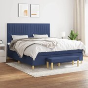 ΚΡΕΒΑΤΙ BOXSPRING ΜΕ ΣΤΡΩΜΑ ΜΠΛΕ 180X200 ΕΚ. ΥΦΑΣΜΑΤΙΝΟ 3137339