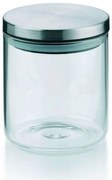 Δοχείο Αποθήκευσης Baker 10767 Φ9,5x11cm 600ml Clear-Inox Kela Ατσάλι,Γυαλί