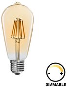 Λαμπτήρας LED ST64 Bulb pakoworld dimmable 4W E27 amber