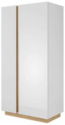 Ντουλάπα 36146-ARCW-24 Λευκό+Grandson 96.5x193.5x54cm Two Door Μελαμίνη