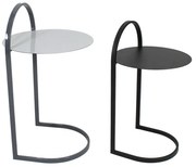 Liberta STECH SIDE TABLE SET 2ΤΕΜ ΛΕΥΚΟ ΜΑΥΡΟ ΓΚΡΙ ΜΑΥΡΟ 40x40xH68cm 40x40xH68cm 04-1124