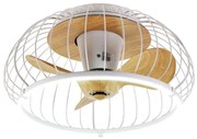 Ανεμιστήρας Ορόφης Minnewanka 101000710 Φ70x32cm Με Φως Dim Led 72W White-Natural Itlighting Διάμετρος 70cm