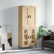 Ντουλάπι Sonoma δρυς 69,5 x 34 x 180 εκ. από Επεξεργασμένο Ξύλο