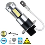 GloboStar® 81412 Λάμπα Αυτοκίνητου H3 3rd Generation Can-Bus Extreme Series LED 30 SMD 4014 6W 900lm 360° DC 12V IP20 Ψυχρό Λευκό 6000K