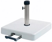 Βάση Ομπρέλας 35 kgr Με Λαβή Και Ρόδες 50Χ50 cm LTH35-W White