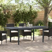 vidaXL Τραπέζι Επέκτασης 2 pcs Ανθρακί 210 x 90 x 73 εκ Ατσάλι