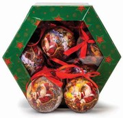 Χριστουγεννιάτικη Μπάλα Οικολογική 8cm 57642 σε 2 σχέδια