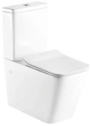 Pyramis Niovi Λεκάνη Επιτοίχια Λευκή 660 x 385 x 840mm με Καζανάκι Mηχανισμού  3/6lt και Καπάκι