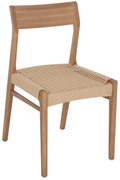 Καρέκλα PONTUS Rubberwood με Κάθισμα Σχοινί Φυσικό 47x52x80Υ εκ. 47x52x80 εκ.