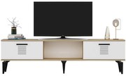 Έπιπλο Τηλεόρασης Asimo 475OLV1430 150x29,6x44,6cm Oak-White