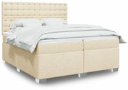 ΚΡΕΒΑΤΙ BOXSPRING ΜΕ ΣΤΡΩΜΑ ΚΡΕΜ 200X200 ΕΚ. ΥΦΑΣΜΑΤΙΝΟ 3290614