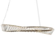 Artekko Iron Φωτιστικό Οροφής LED Χρυσό Μεταλλικό με Κρύσταλλα (60x60x20)cm 4w 3000K Artekko 023-3370
