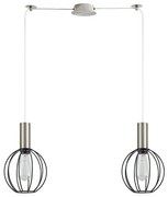 Φωτιστικό Οροφής Adept Tube 77-8445 50x20x300cm 2xE27 60W Nickel-Black Homelighting