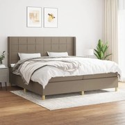 ΚΡΕΒΑΤΙ BOXSPRING ΜΕ ΣΤΡΩΜΑ TAUPE 200X200 ΕΚ. ΥΦΑΣΜΑΤΙΝΟ 3132021