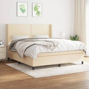 ΚΡΕΒΑΤΙ BOXSPRING ΜΕ ΣΤΡΩΜΑ ΚΡΕΜ 180X200 ΕΚ. ΥΦΑΣΜΑΤΙΝΟ 3131374