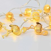 Χριστουγεννιάτικα Λαμπάκια Σειρά Flamingo 10 Led FLAMINGO10WW2A Με Μπαταρία Gold Aca