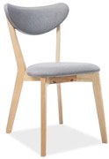 BRANDO CHAIR OAK/GRAY TAP. 130 DIOMMI BRANDODSZ DIOMMI-80-1560