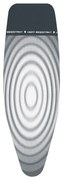 Κάλυμμα τραπεζιού σιδερώματος Brabantia D 90300168, 135x45 cm, 2 mm, Ανθεκτική στη θερμότητα ζώνη σιδερώματος, Σκούρο γκρι/λευκό