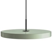Κρεμαστό Φωτιστικό Οροφής LED 16W Φ43cm Μαύρο Φινίρισμα Asteria Umage-2421C4173-Σιέλ/Βεραμάν/Μέντα 2421C4173