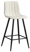Σκαμπό Μπάρ Nero Off White Ύφασμα 41x46x73/100εκ Το προϊόν πωλείται ως σετ 4 τεμαχιων