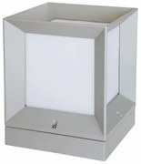 Επιδαπέδιο Φωτιστικό Κολονάκι E27 IP44 Ασημί 7624 Spotlight 7624 Ασημί