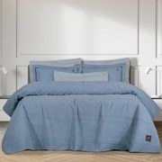 Κουβέρτα Polycotton Πικέ Υπέρδιπλη 230x250εκ. Essential 3400 Γαλάζια Greenwich Polo Club