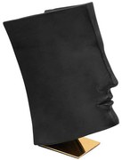 Διακοσμητική Φιγούρα Face 374-224-324 29x17x35cm Black-Gold Πολυρεσίνη