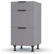 Craft Κάτω Ντουλάπι Συρταριέρα Γραφίτης 40x48x82cm - LD1240C01