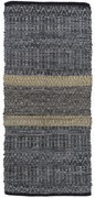 STRIPE ΧΑΛΙ ΔΕΡΜΑ ΓΚΡΙ ΜΠΕΖ 70x150cm - 020504 - 020504