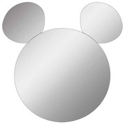 Καθρέπτης Τοίχου Mickey Unbreakable 782MRL1117 53x50cm Silver Hanah Home Mdf,Ακρυλικό