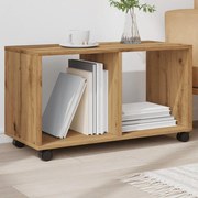 Ντουλάπι Τροχήλατο Αρτισιανή Δρυς 72x33x42,5 εκ. Επεξ. Ξύλο 853145