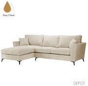 BOEL ΚΑΝΑΠΕΣ ΓΩΝΙΑ ΑΡΙΣΤΕΡΗ BEIGE 280x170xH92cm