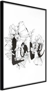 Αφίσα - Blossoming Love - 40x60 - Μαύρο - Χωρίς πασπαρτού