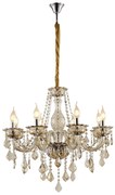 Artekko Artekko Chandelier Champ Πολυέλαιος 8φωτος Σαμπανιζέ Κρύσταλλο (70x70x60)cm 023-3033