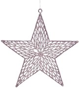 Χριστουγεννιάτικο Στολίδι Αστέρι Ροζέ 28cm 236513d