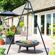 RedFire BBGRILL Ψησταριά/Grill με Τρίποδο BBQ TRIPOD Μαύρη 172 εκ.