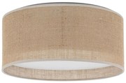 Φωτιστικό Οροφής - Πλαφονιέρα Juta 5798 Φ45x13cm 2xΕ27 15W Natural-White TK Lighting