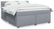 ΚΡΕΒΑΤΙ BOXSPRING ΜΕ ΣΤΡΩΜΑ ΑΝΟΙΧΤΟ ΓΚΡΙ 180X200 ΕΚ. ΥΦΑΣΜΑΤΙΝΟ 3288274