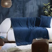 Κουβέρτα Καναπέ Nau Coast True Navy Nef-Nef Homeware 130x 180 130x180cm Πολυέστερ