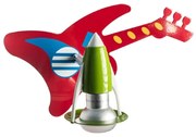 Φωτιστικό Τοίχου - Οροφής Παιδικό 2381JB Red-Green Aca Metal