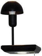 Φωτιστικό Τοίχου Rowan HL-3596 SL1 77-4410 20x15x25cm 1xE27 60W Black Homelighting